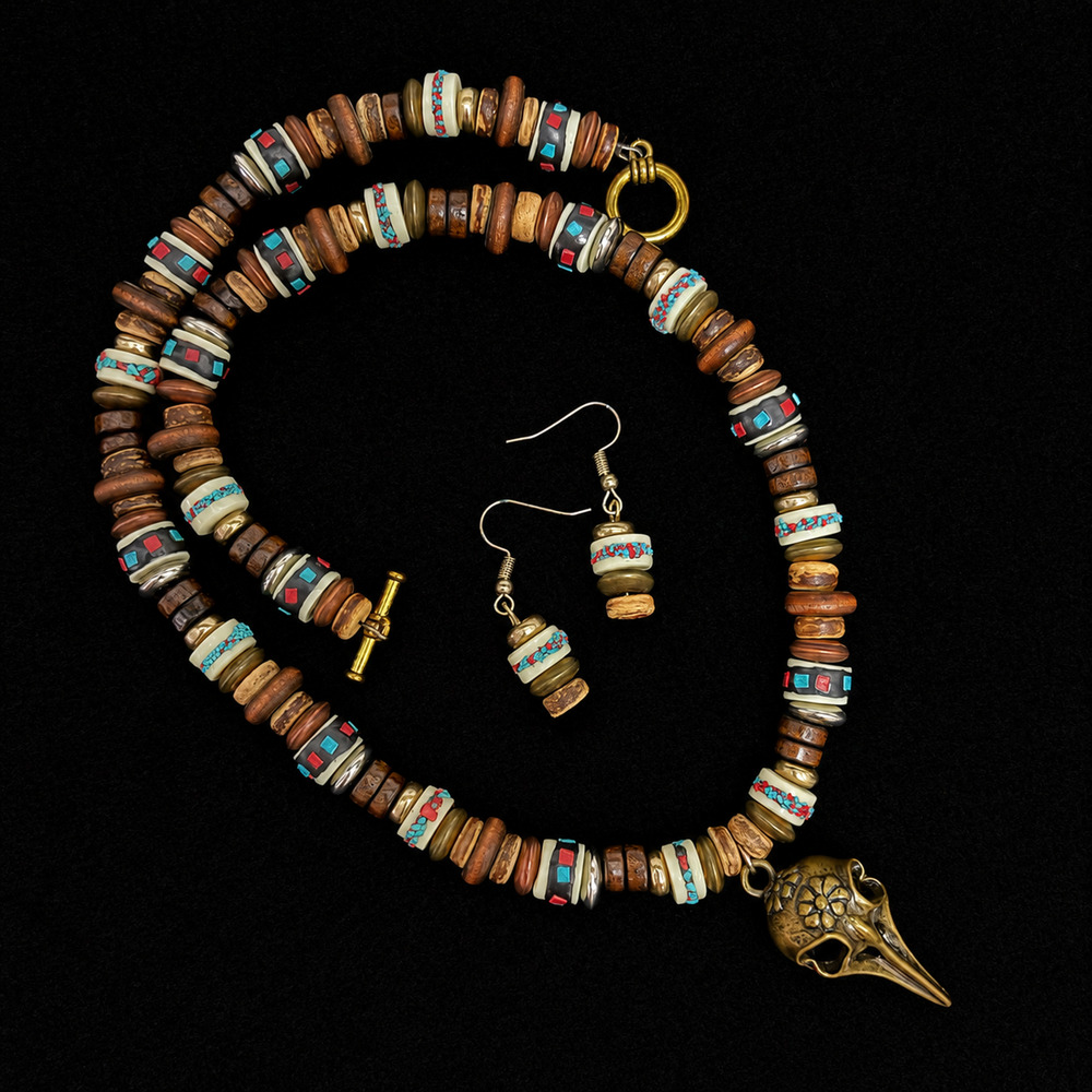 The Midwest Mystic Artisan Necklace & Earring Set
